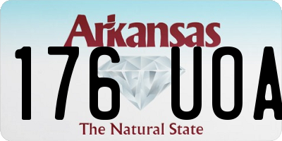 AR license plate 176UOA