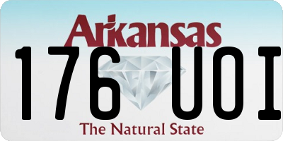 AR license plate 176UOI