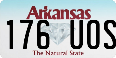 AR license plate 176UOS