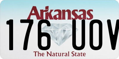 AR license plate 176UOV