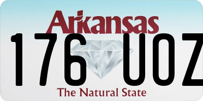 AR license plate 176UOZ