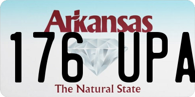 AR license plate 176UPA