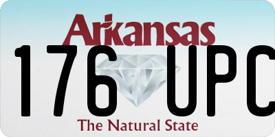 AR license plate 176UPC