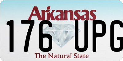 AR license plate 176UPG