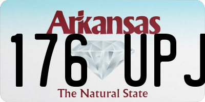 AR license plate 176UPJ