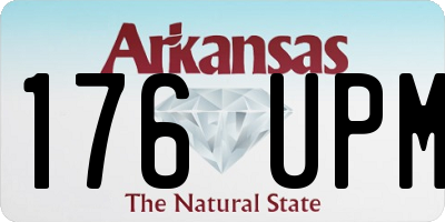 AR license plate 176UPM