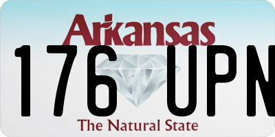 AR license plate 176UPN