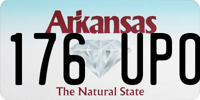 AR license plate 176UPO