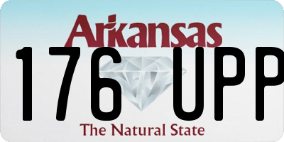 AR license plate 176UPP