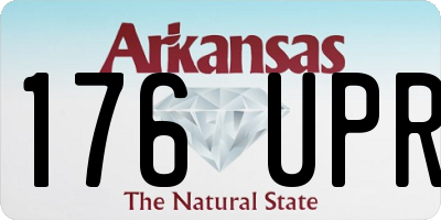 AR license plate 176UPR