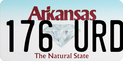 AR license plate 176URD