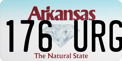 AR license plate 176URG