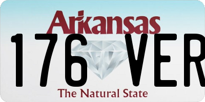 AR license plate 176VER