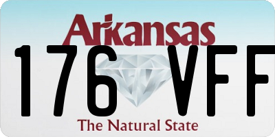 AR license plate 176VFF