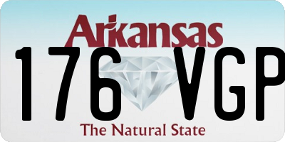 AR license plate 176VGP