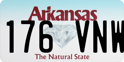 AR license plate 176VNW