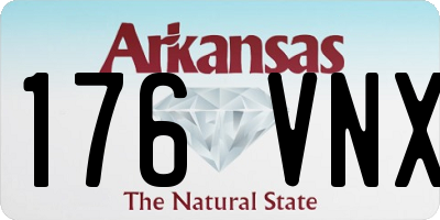 AR license plate 176VNX