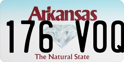 AR license plate 176VOQ