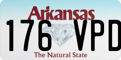 AR license plate 176VPD