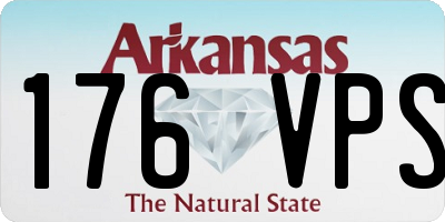 AR license plate 176VPS