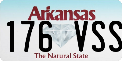 AR license plate 176VSS