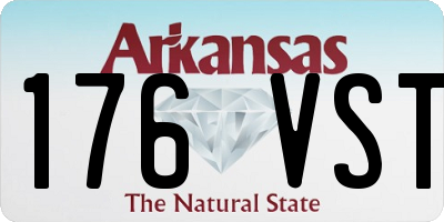 AR license plate 176VST