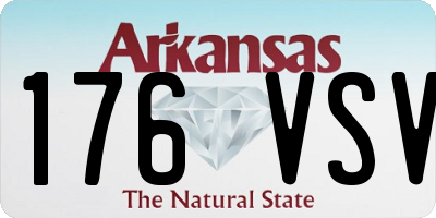 AR license plate 176VSV