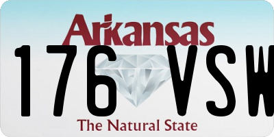 AR license plate 176VSW