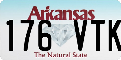 AR license plate 176VTK