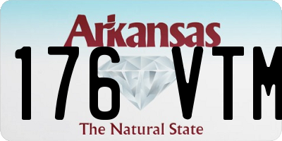 AR license plate 176VTM