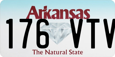 AR license plate 176VTV