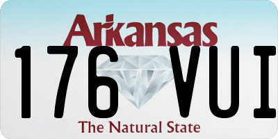 AR license plate 176VUI