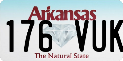 AR license plate 176VUK