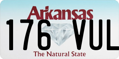 AR license plate 176VUL