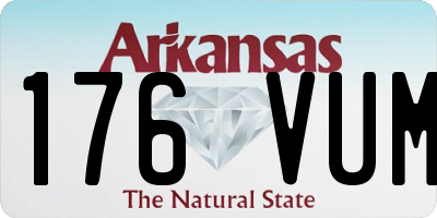 AR license plate 176VUM