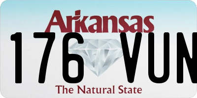 AR license plate 176VUN