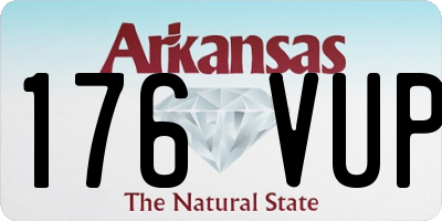 AR license plate 176VUP