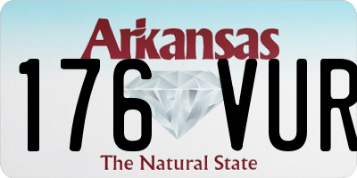 AR license plate 176VUR