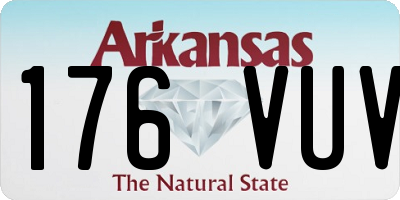AR license plate 176VUV
