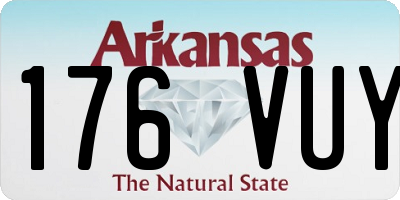 AR license plate 176VUY