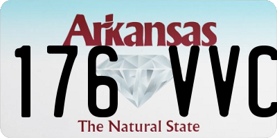 AR license plate 176VVC