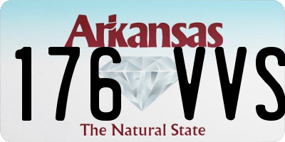 AR license plate 176VVS