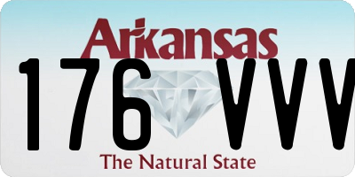 AR license plate 176VVV