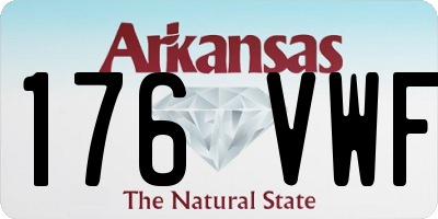 AR license plate 176VWF