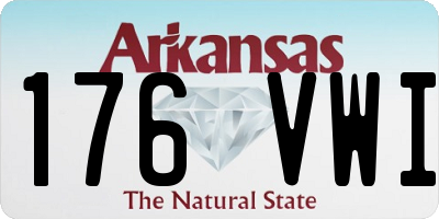 AR license plate 176VWI