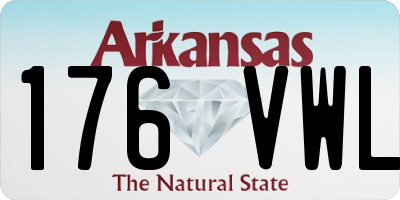 AR license plate 176VWL