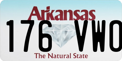AR license plate 176VWO