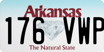 AR license plate 176VWP