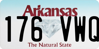 AR license plate 176VWQ