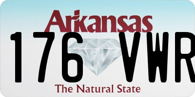 AR license plate 176VWR